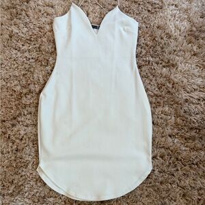 Boohoo Cream Mini Dress